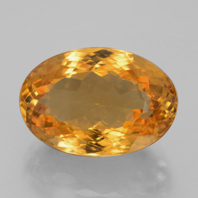 9,17 ctw natürlicher Tiefes Orange-Gold Citrin, Oval Schliff, VVS