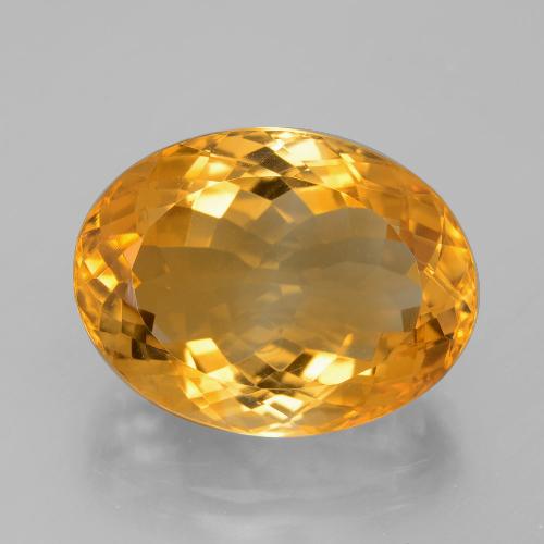 9,17 ctw natürlicher Dunkelorange-Gold Citrin, Oval Schliff, VVS