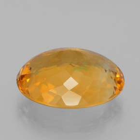 12,91 ctw natürlicher goldener Citrin, Oval Schliff, VVS