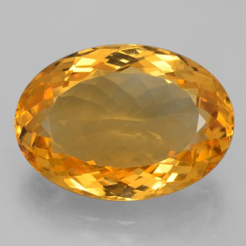 14,30 ctw natürlicher goldener Citrin, Oval Schliff, VVS