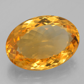 14,30 ctw natürlicher goldener Citrin, Oval Schliff, VVS