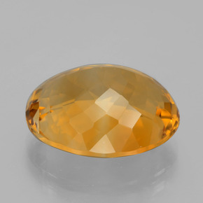 14,44 ctw natürlicher goldener Citrin, Oval Schliff, VVS