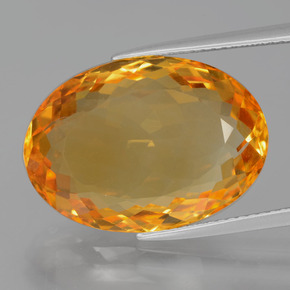14,86 ctw natürlicher goldener Citrin, Oval Schliff, VVS