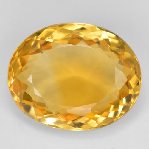 15,91 ctw natürlicher goldener Citrin, Oval Schliff, VVS
