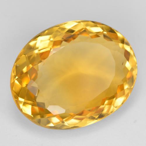 15,91 ctw natürlicher goldener Citrin, Oval Schliff, VVS