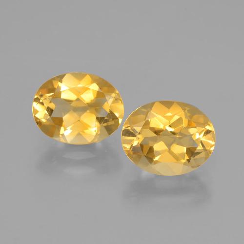 3,60 ct natürliche goldener Citrin-Edelsteine, Oval Schliff, VVS-VS