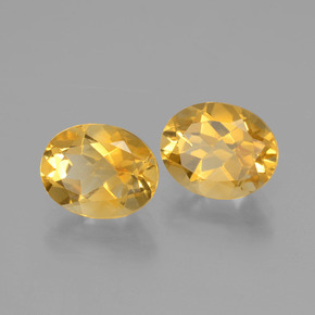 3,60 ct natürliche goldener Citrin-Edelsteine, Oval Schliff, VVS-VS