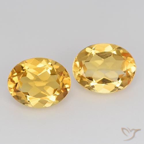 3.49ctw Natürlicher Mittleres Gold Citrin, Oval, VVS-VS