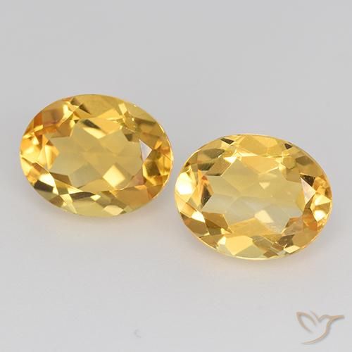 3.49 ct natürliche Mittleres Gold Citrin-Edelsteine, Oval, VVS-VS