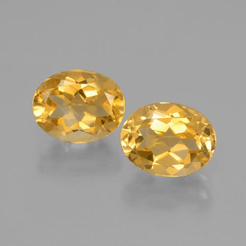 3,84 ct natürliche goldener Citrin-Edelsteine, Oval Schliff, VVS