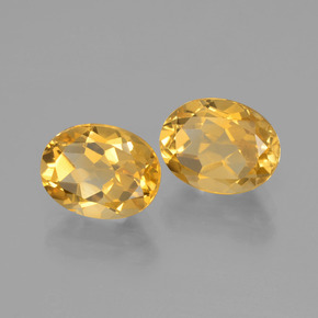 3,84 ct natürliche goldener Citrin-Edelsteine, Oval Schliff, VVS