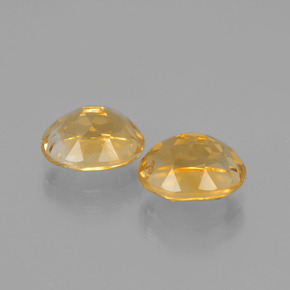 3,84 ct natürliche goldener Citrin-Edelsteine, Oval Schliff, VVS