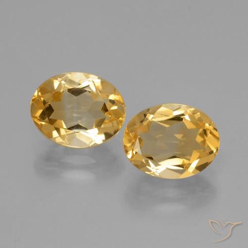 3.58 ct natürliche Golden Citrin-Edelsteine, Oval Schliff, VVS