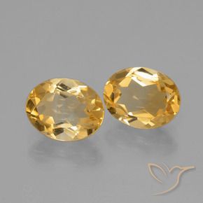 3.58 ct natürliche Golden Citrin-Edelsteine, Oval Schliff, VVS