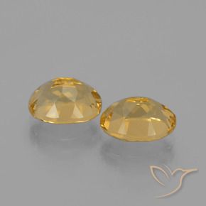 3.56 ct natürliche Hellorange-Gold Citrin-Edelsteine, Oval, VVS-VS