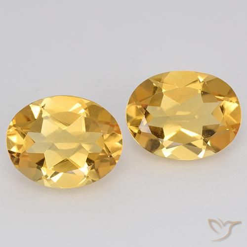 3.26ctw Natürlicher Orange-Gold Citrin, Oval, VVS-VS