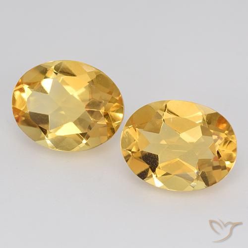 3.26 ct natürliche Orange-Gold Citrin-Edelsteine, Oval, VVS-VS