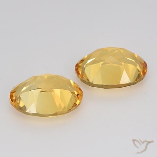 3.26 ct natürliche Orange-Gold Citrin-Edelsteine, Oval, VVS-VS
