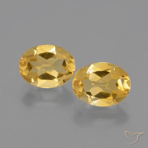 3.40ctw Natürlicher Mittleres Gold Citrin, Oval, VVS-VS, Photo A