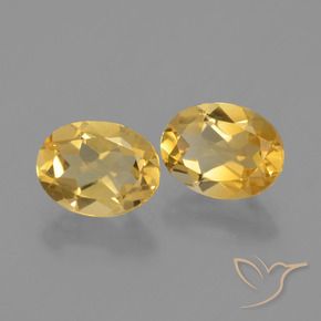 3.40 ct natürliche Mittleres Gold Citrin-Edelsteine, Oval, VVS-VS