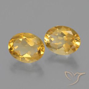 3.26 ct natürliche Mittleres Gold Citrin-Edelsteine, Oval, VVS-VS
