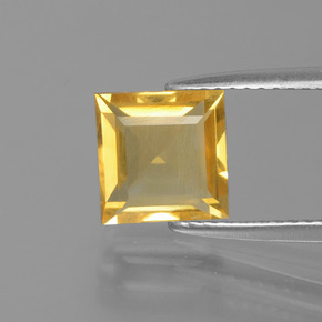 1,77 ctw natürlicher Gold Citrin, Quadrat, VVS-VS