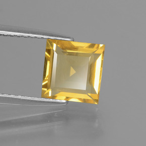 1,77 ctw natürlicher Gold Citrin, Quadrat, VVS-VS