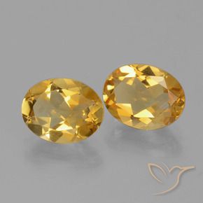 3.20 ct natürliche Tiefes Gold Citrin-Edelsteine, Oval, VVS-VS