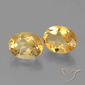 3.28 ct natürliche Tiefes Goldorange Citrin-Edelsteine, Oval, VVS-VS