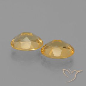 3.28 ct natürliche Tiefes Goldorange Citrin-Edelsteine, Oval, VVS-VS