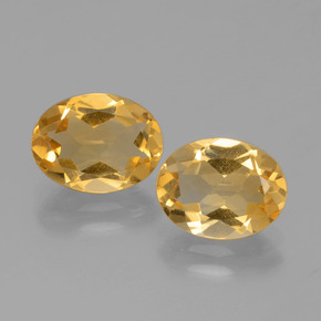 3.12 ct natürliche Golden Citrin-Edelsteine, Oval Schliff, VVS-VS