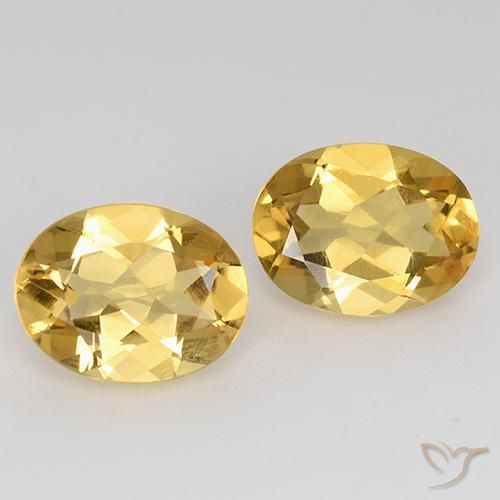 3.07ctw Natürlicher Mittleres Gold Citrin, Oval, VVS-VS