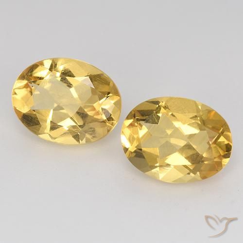 3.07 ct natürliche Mittleres Gold Citrin-Edelsteine, Oval, VVS-VS