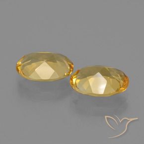 2.98 ct natürliche Tiefes Goldorange Citrin-Edelsteine, Oval Schliff, VVS-VS
