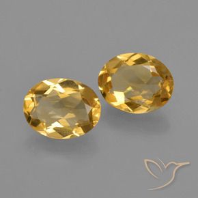2.53 ct natürliche Mittel-Dunkelgold Citrin-Edelsteine, Oval, VS