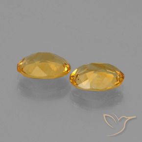 2.53 ct natürliche Mittel-Dunkelgold Citrin-Edelsteine, Oval, VS