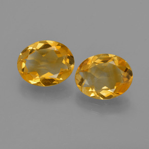2,54 ct natürliche gelber Citrin-Edelsteine, Oval Schliff, VS