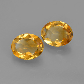 2,54 ct natürliche gelber Citrin-Edelsteine, Oval Schliff, VS