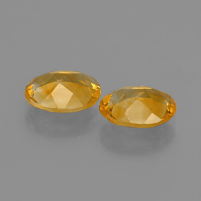 2,54 ct natürliche gelber Citrin-Edelsteine, Oval Schliff, VS