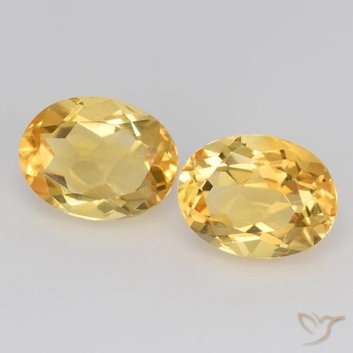 3.87ctw Natürlicher Mittleres Gold Citrin, Oval, VS