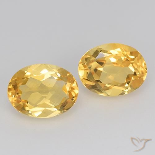 3.87 ct natürliche Mittleres Gold Citrin-Edelsteine, Oval, VS