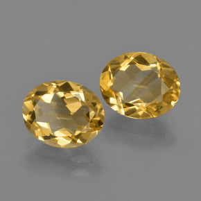 3,31 ct natürliche Tiefes Goldorange Citrin-Edelsteine, Oval Schliff, VVS-VS