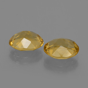 3,31 ct natürliche Tiefes Goldorange Citrin-Edelsteine, Oval Schliff, VVS-VS