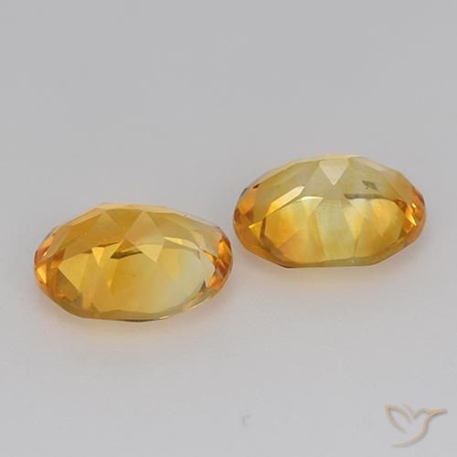 3.02 ct natürliche Tiefes Goldorange Citrin-Edelsteine, Oval, VS