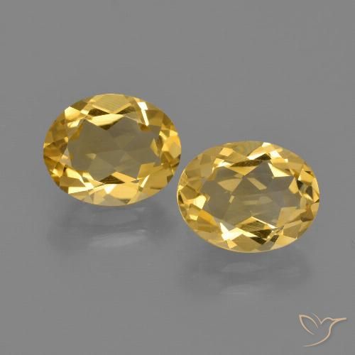 2.80ctw Natürlicher Golden Citrin, Oval, VVS-VS