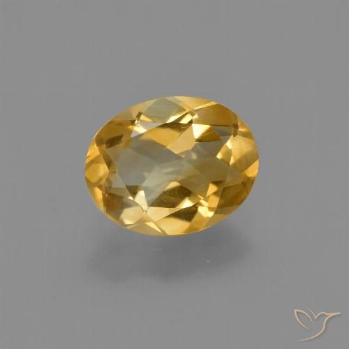 1,40 ctw natürlicher goldener Citrin, Oval Schliff, VVS-VS