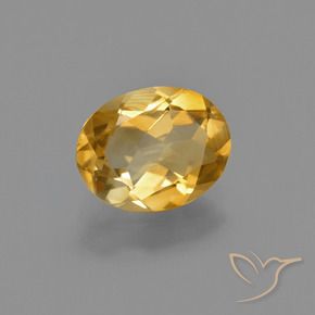 1,40 ctw natürlicher goldener Citrin, Oval Schliff, VVS-VS