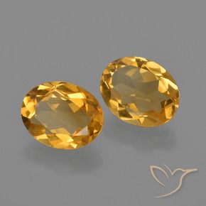 2.78 ct natürliche Tiefes Orange-Gold Citrin-Edelsteine, Oval, VVS-VS