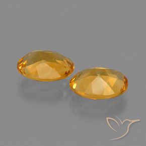 2.78 ct natürliche Tiefes Orange-Gold Citrin-Edelsteine, Oval, VVS-VS