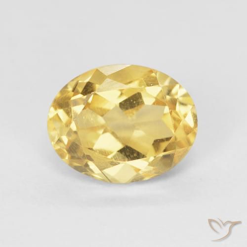 2.12ct Natürlicher Golden Citrin, Oval, VVS-VS